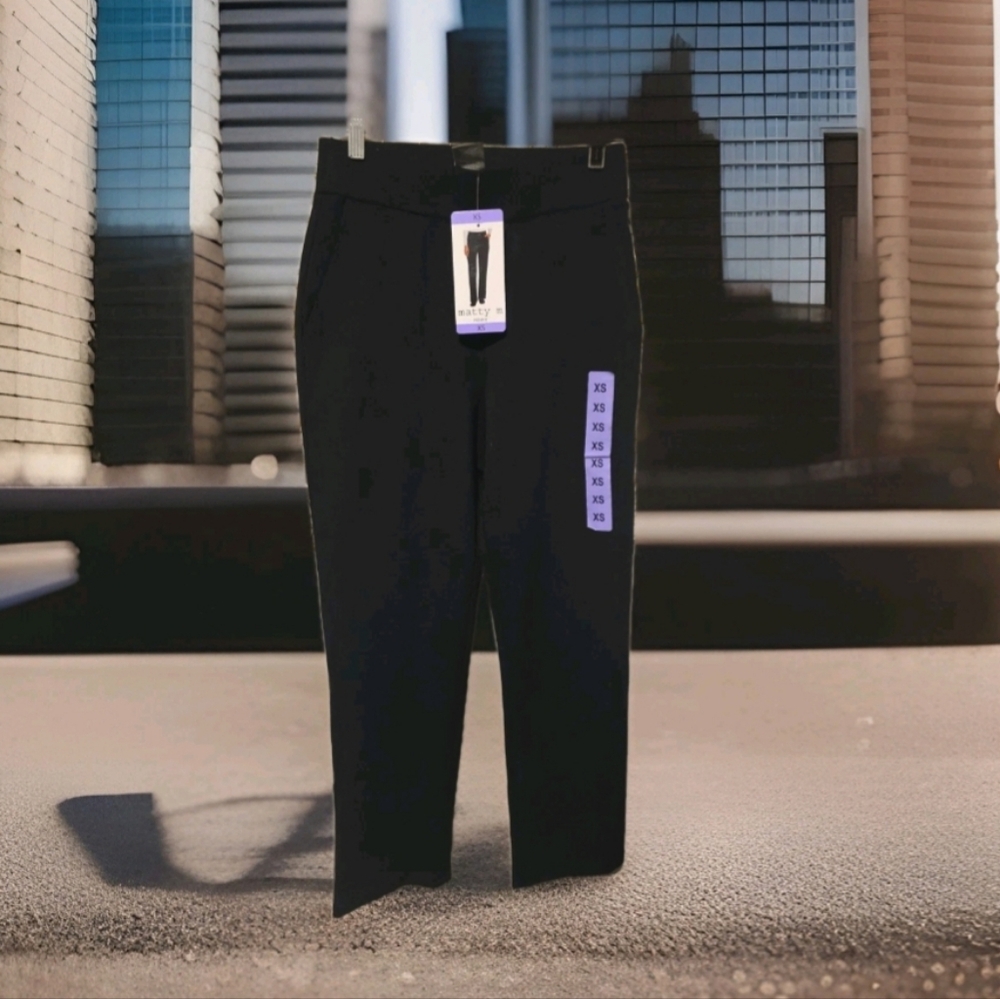 NWT Matty M Black Pants with Pockets Size XS.